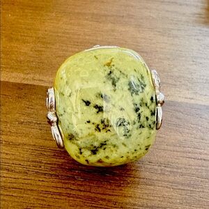 Serpentine Stone Big Bold Ring Size 8